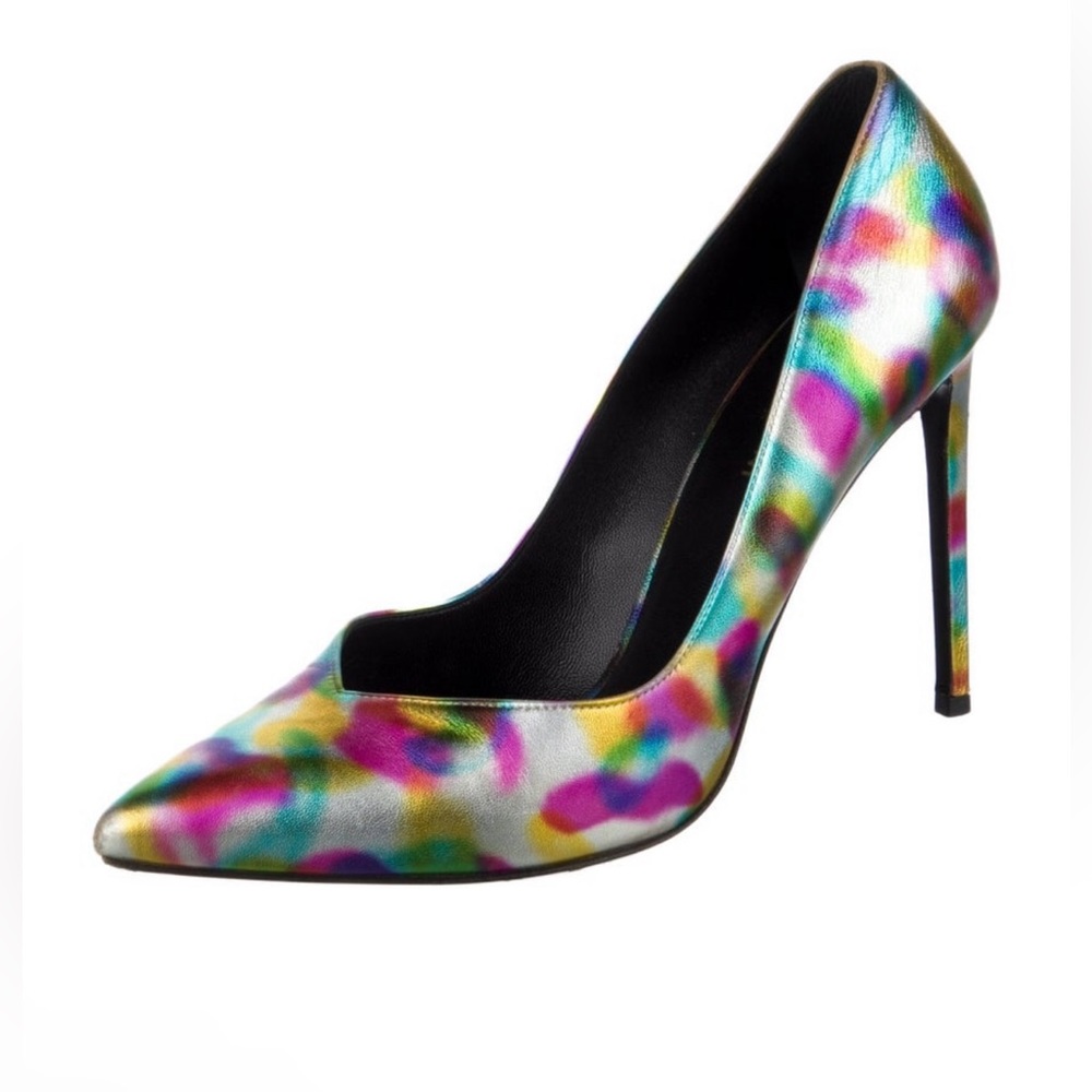 🎉HP🎉Saint Laurent Leather Tie-Dye Print Pumps